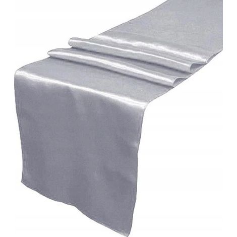 Satin lisse, argent, 16 cm x 9 m, 1 pièce. (1/5)