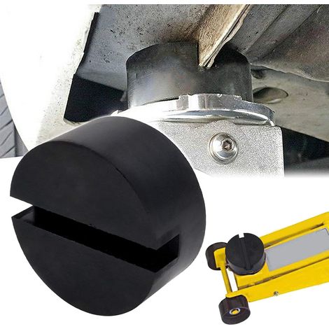Coussinet en caoutchouc antidérapant pour cric, adaptateur de rail de support, accessoire robuste pour outil de levage de voiture, accessoires pour voitures (1/5)