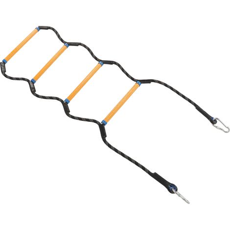 Échelle de corde marine robuste et fiable, capacité 400 lbs, antidérapante, portable, pour bateaux gonflables, kayaks et hors-bord (1/5)