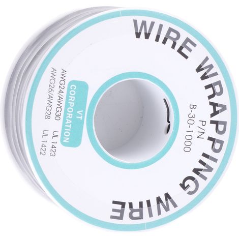 Fil de bobinage 30AWG monobrin 0,25mm, câble électrique noir de 250 mètres pour prototypage et réparation électronique (1/5)