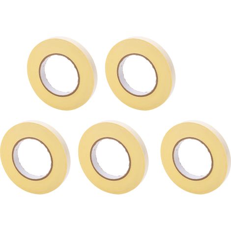 Vendu par paquets de 5, couche adhésive de 0,22 mm d'épaisseur, surface de 16 mm de large, longueur totale de 30 m, ruban en tissu acétate blanc, type standard pour câbles plats d'écrans électroniques (1/5)