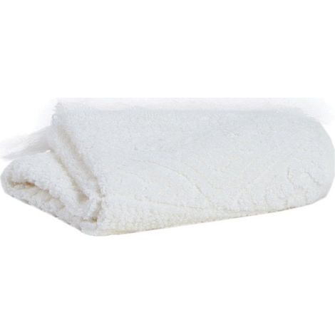 Drap de Bain Craie en Coton Jacquard Arabesque - Serviette de Toilette Absorbante - PANGIVO (1/5)