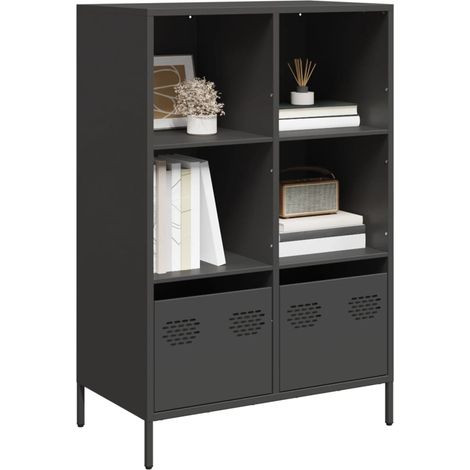 Highboard Schwarz 68x39x103,5 cm Stahl vidaXL484611 (1/5)