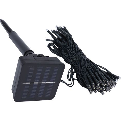 100 LED Solar-Lichterkette, 12 m, IP45 wasserdicht, warmes Licht für Garten und Rasen (1/5)