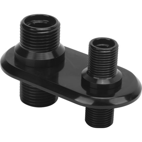 Connecteur de cloison universel pour climatiseur 2 ports de voiture, remplacement pour modification et modification, pour Hot Rod, noir (1/5)
