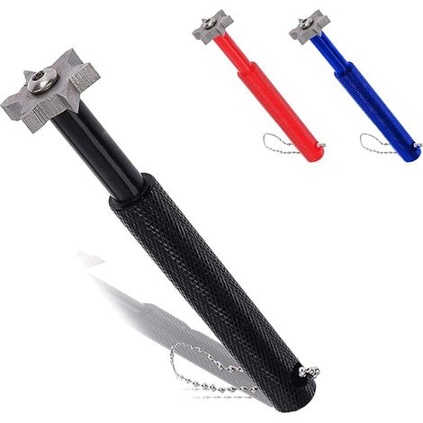Alésoir pour clubs de golf avec 6 lames en carbure de tungstène, nettoyeur et réparateur de clubs de golf, outil de nettoyage et de réouverture des rainures, accessoires parfaits pour (1/5)
