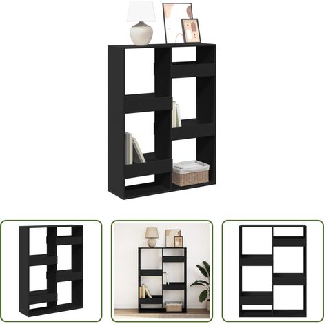 Holzregal - Bücherregal Schwarz 100x33x135 cm Holzwerkstoff (1/5)