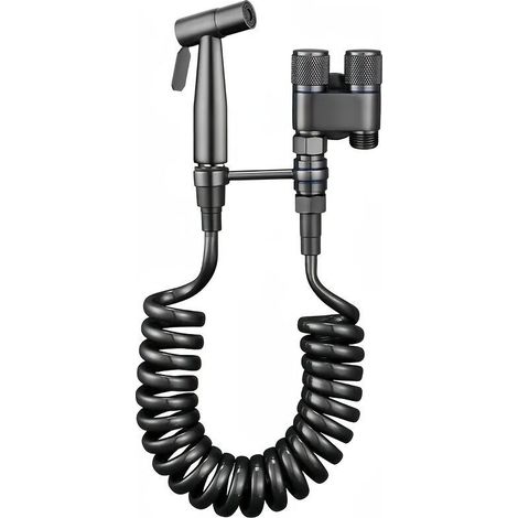 Kit de Douche en Acier Inoxydable 304 Double Sortie avec Flexible 78 pouces (1/5)