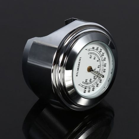 Motorrad-Lenkerthermometer 7/8" 1" wasserdichtes weißes Zifferblatt Außentemperaturanzeige (1/5)