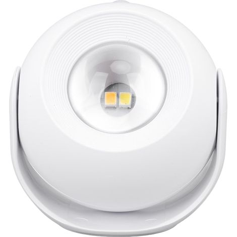 Veilleuse à Capteur de Mouvement, Capteur Grand Angle 120 °, Applique Murale Intelligente à de Mouvement Rotatif, 3 Modes d'éclairage pour Salle de Bain (WHITE) (1/5)