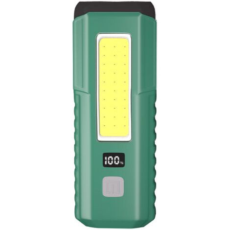 Lampe de travail magnétique LED/lampe de réparation automobile, lampe torche COB, rechargeable, 3 modes d'éclairage, multifonctionnelle avec crochet magnétique. (1/5)