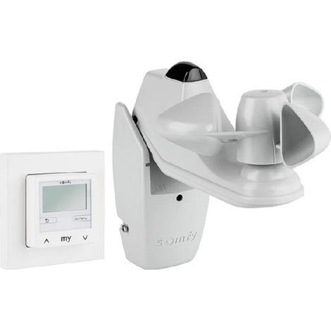 somfy Motorsteuergerät Soliris Smoove Kit Uno PWh mit Wind-Sonnensensor Rahmen