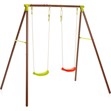 Altalena da Giardino 2 Posti 217x155x195 cm in Acciaio