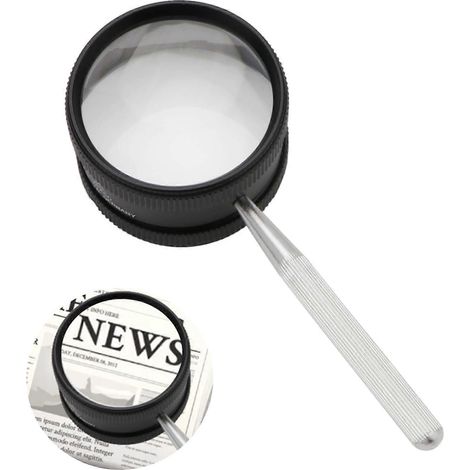 Loupe à main pour travaux de précision, loupe de lecture haute clarté avec grossissement 35x pour les personnes atteintes de dégénérescence maculaire. (1/5)