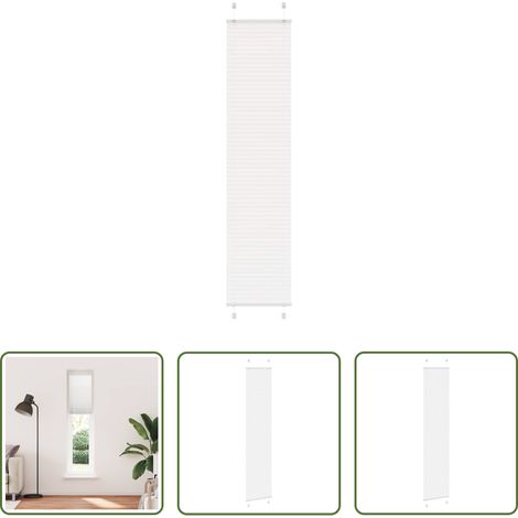 vidaXL Sichtschutz - Plissee Weiß 45x200 cm Stoffbreite 44,4 cm Polyester (1/5)