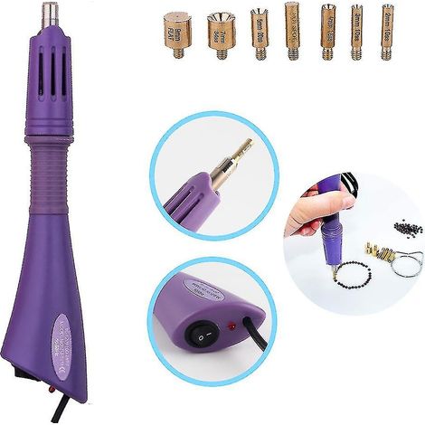 Outil applicateur de strass thermocollants, cristaux thermocollants, applicateur de strass, outil de fixation à chaud (1/5)