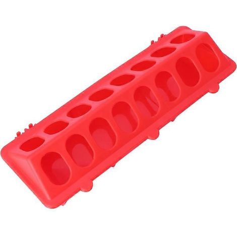 Poule Mangeoire Plastique à Couvercle Rabattable - Abreuvoir Volaille, Distributeur Aliments pour Poulets, Conteneur Nourriture Poules Extérieur