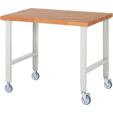 Rau Établi mobile réglable en hauteur 7000-1, L1250xP900xH950-1000mm (1/4)