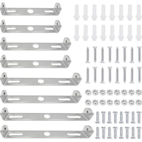 8 Pièces Ensemble de Supports de Montage pour Plafonnier, 4 Tailles Support de Plafonnier Support de Lampe pour Plafond, 80/90/100/110 mm Fixation de Plafonnier avec Vis pour Base de Lampe Murale de B (1/5)