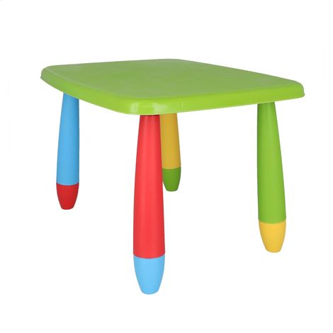 Table Enfant Rectangulaire Plastique Vert 73 x 58 x 48 cm (1/5)