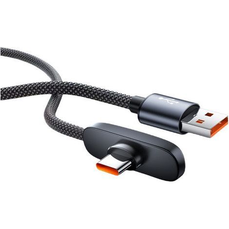 Cordon USB tressé avec boîtier métallique, Charge rapide-1,5m (1/2)