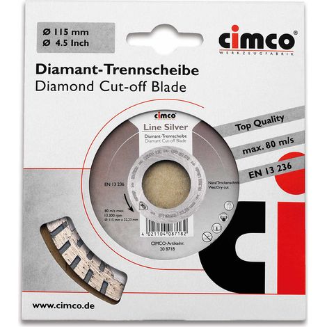 Cimco Diamanttrennscheibe D=125mm 208720