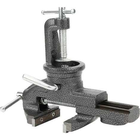 Etau of table 80 mm with head of tightening rotating to 360 ° for material d\\'tool, fastening - Etau rotary in make (1/5)