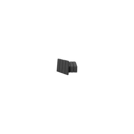 Set de 9 dalles de terrasse clipsables en plastique noir 30x30 cm pour balcon, patio ou jardin (1/5)