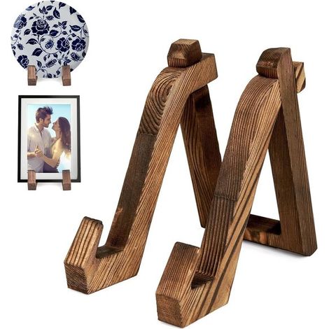 Présentoir à recettes vintage en bois, étagère de cuisine, porte-recettes en bois, support photo, présentoir pour divers objets (1/4)
