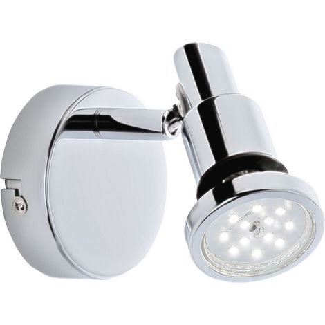 Lampada da bagno a LED faretto da parete GU10 IP44 orientabile e inclinabile 4W Briloner