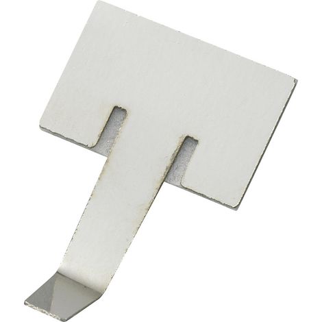 TRU COMPONENTS  Befestigungsschelle selbstklebend 543674 Bündel-Ø-Bereich 9.50 mm (max)   Silber 1 S