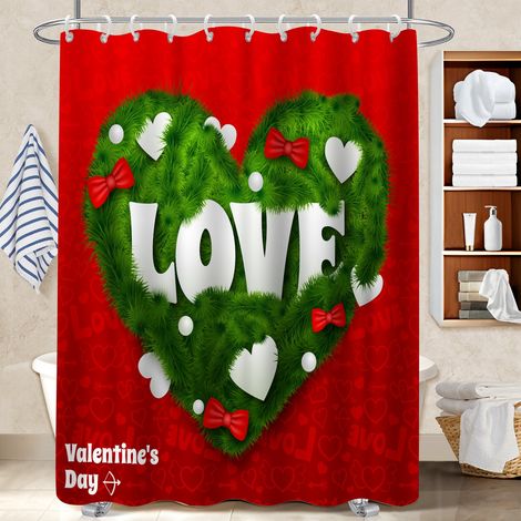 Kit rideau de douche en polyester 180x180 souple et fluide rideau imperméable pour maison secondaire (1/5)