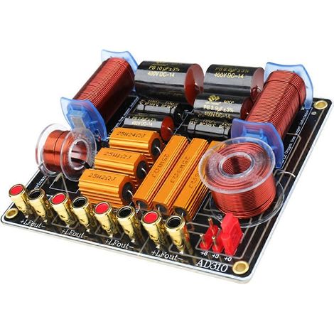 Système audio 3 voies 450 W avec répartiteur haute puissance 750 Hz/5000 Hz pour home cinéma et scène. (1/5)