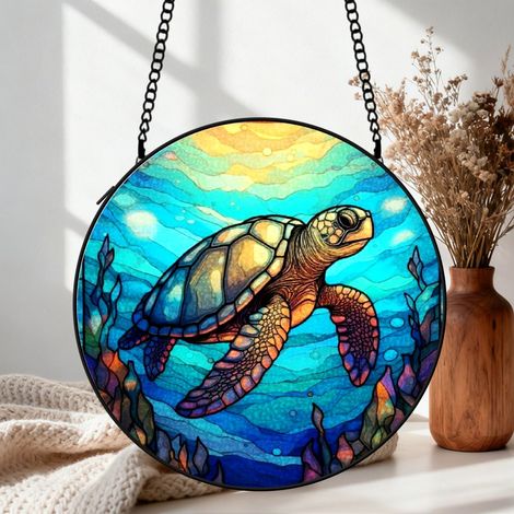 Attrape-soleil vitrail perroquet 30 cm décoration suspendue fenêtre animal lumineux cadeau (1/5)