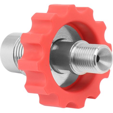 Edelstahl-CO2-Inflator-Anschlüsse G5/8 auf 1/4 BSPP, Red Gear Sodaflaschenteile (1/5)