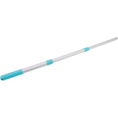 Perche télescopique pour piscine 3 sections en aluminium avec filet de nettoyage - Accessoire d'entretien