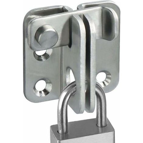 Serrure de porte coulissante, cadenas, loquet, crochet antivol, acier inoxydable (1/5)