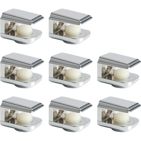 8 Pièces de Pinces à Verre - Support de Verre Réglable - Verre Adaptatif de 5-8 mm d'Épaisseur - Pince de Support de Verre, Pratique Pince Verre (1/5)