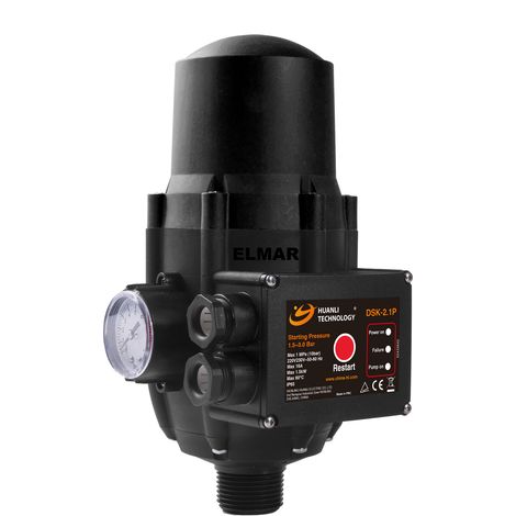 Presscontrol DSK-2.1P Pressione Avvio Regolabile 1,5 - 3 Bar Pressoflussostato pressostato