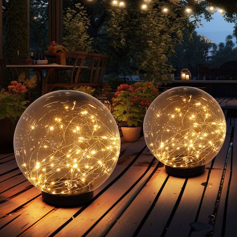 Lampada solare a LED lampada solare lampada solare decorazione giardino fumo terra trasparente picco IP44 H 36 cm set di 2