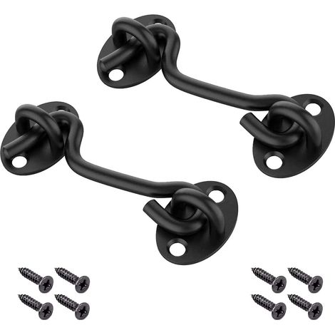 Set aus 2 Scheunentorriegeln, 1,20 m (4 Fuß) lang, aus dickem und robustem Edelstahl.
