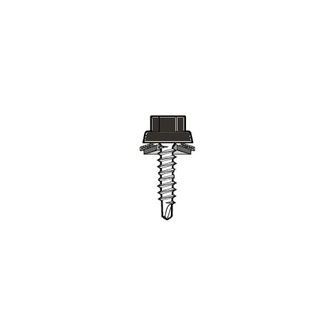 Vis couturage Colorvis TH8 6.5x38 ETANCO - Tête ral 7016 gris anthracite - 100 pièces - 552 529 236