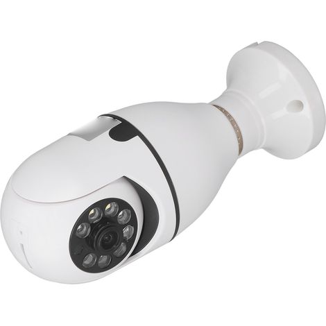 Caméra de sécurité ampoule WiFi 2MP 1080P Culot E27 Interphone vocal Vision nocturne Détection de mouvement pour Tuya 250V (1/5)