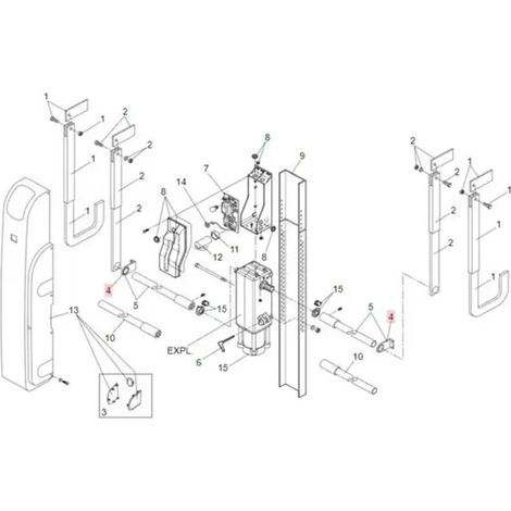 pièce détachée support tube de transmission 72229 (1/3)