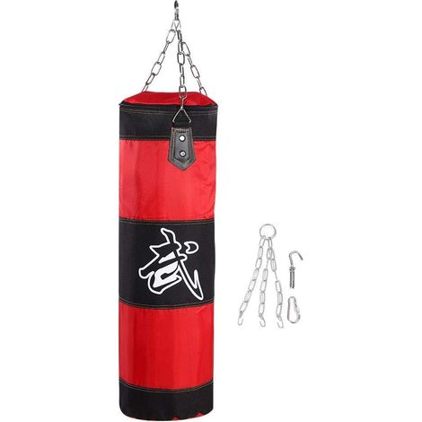 Punch Sandbag, Durable de boxe Sac lourd toile fonctionnelle Punching Vider Kick Crochet de boxe d'entraînement Lutte de karaté Sac de boxe de sable for l'exercice d'entraînement Fitness et Sport (1/5)