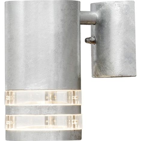 Konstsmide Modena Applique d'extérieur moderne à double anneau en acier galvanisé, transparent, IP44 (1/3)
