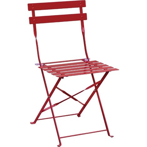 Bolero gh555 2 x sedie in stile nazionale per interni ed esterni, 800 mm x 387 mm x 471 mm, rosso (1/5)
