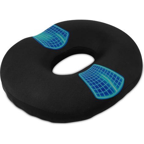 Coussin Orthopédique Rond - Coussin Donut en Mousse Mémoire pour Hémorroïdes et Douleur au Coccyx, Siège Ergonomique pour Bureau, Voiture, Fauteuil Roulant et Canapé, Idéal pour Grossesse, Sciatique (1/5)