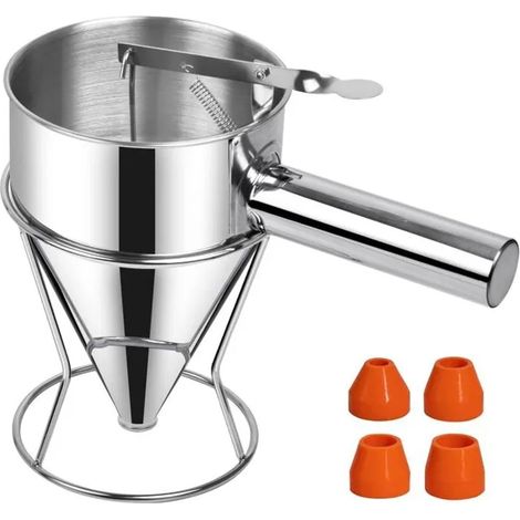 Entonnoir a Piston, Entonnoir Cuisine 1,2 Litre Piston Patisserie Distributeur (1/4)