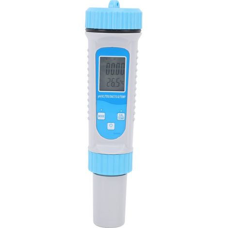 Testeur de qualité de l'eau 9951W 5 en 1 avec Wi-Fi intégré : pH, TDS, sel, densité et température. Compatible avec l'application Tuya. Prise australienne 230 V. (1/5)